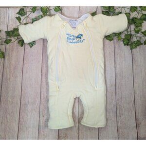 Baby Merlin's Magic Sleepsuit Small, 3-6 Months, 12-18 Lbs, Pale Yellow, 100%